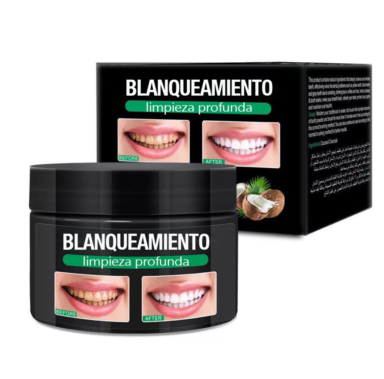Combo Sonrisa Premium – Carbón Activado + Irrigador Bucal