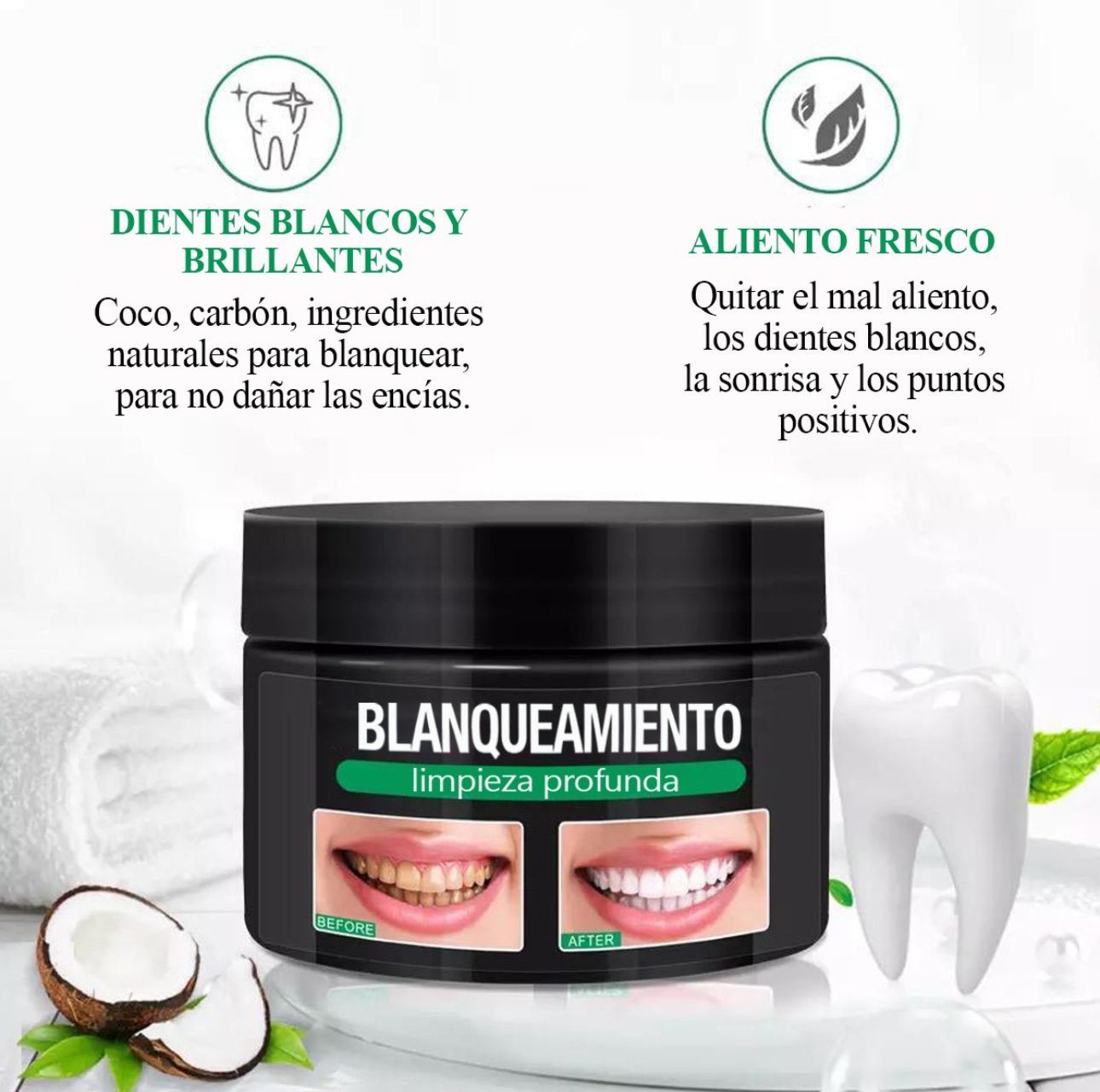Combo Sonrisa Premium – Carbón Activado + Irrigador Bucal